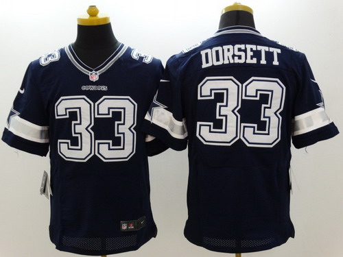 Nike Dallas Cowboys #33 Tony Dorsett Blue Elite Jersey