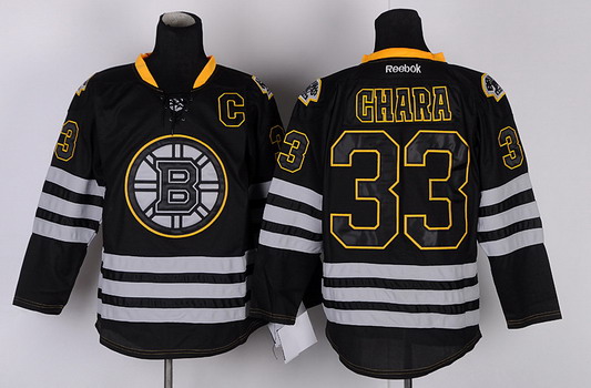 Boston Bruins #33 Zdeno Chara Black Ice Jersey