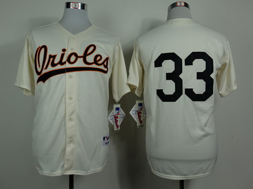 Baltimore Orioles #33 Eddie Murray 1954 Cream Jersey