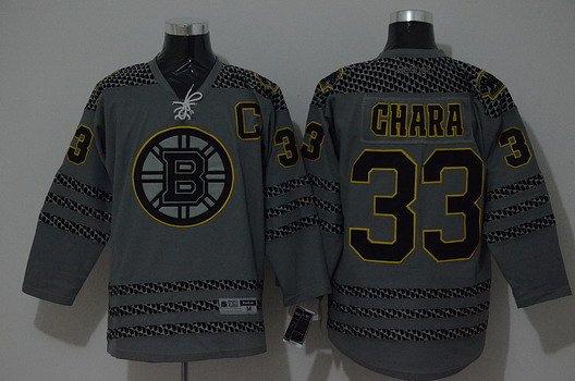 Boston Bruins #33 Zdeno Chara Charcoal Gray Jersey