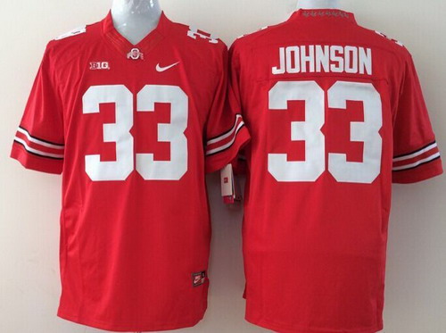 Ohio State Buckeyes #33 Pete Johnson 2014 Red Limited Jersey