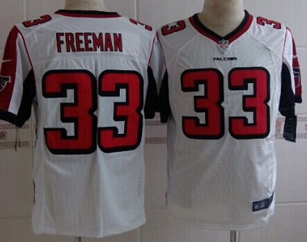 Nike Atlanta Falcons #33 Devonta Freeman White Elite Jersey