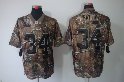 Nike Chicago Bears #34 Walter Payton Realtree Camo Elite Jersey