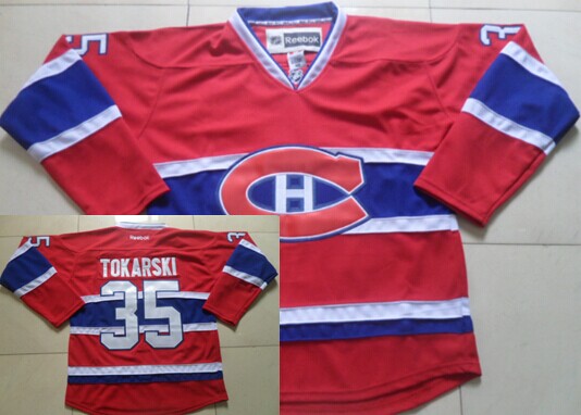 Montreal Canadiens #35 Dustin Tokarski Red Jersey