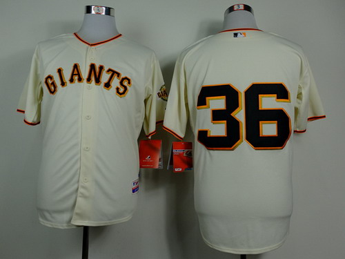 San Francisco Giants #36 Gaylord Perry Cream Jersey