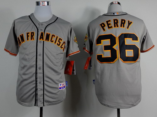 San Francisco Giants #36 Gaylord Perry Gray Jersey