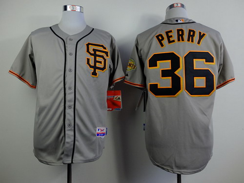 San Francisco Giants #36 Gaylord Perry Gray SF Edition Jersey
