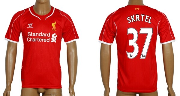 2014/15 Liverpool FC #37 Skrtel Home Soccer AAA+ T-Shirt