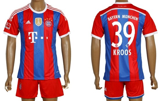 2014/15 Bayern Munchen #39 Kroos Home Soccer Shirt Kit