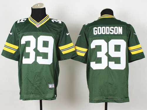 Nike Green Bay Packers #39 Demetri Goodson Green Elite Jersey