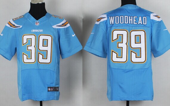 Nike San Diego Chargers #39 Danny Woodhead 2013 Light Blue Elite Jersey