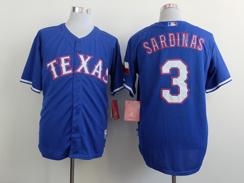 Texas Rangers #3 Luis Sardinas 2014 Blue Jersey