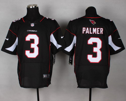 Nike Arizona Cardinals #3 Carson Palmer Black Elite Jersey