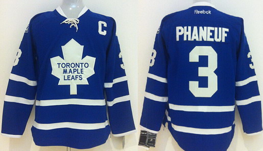 Toronto Maple Leafs #3 Dion Phaneuf Blue Jersey