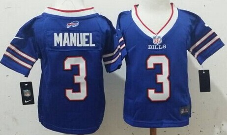 Nike Buffalo Bills #3 EJ Manuel 2013 Light Blue Toddlers Jersey