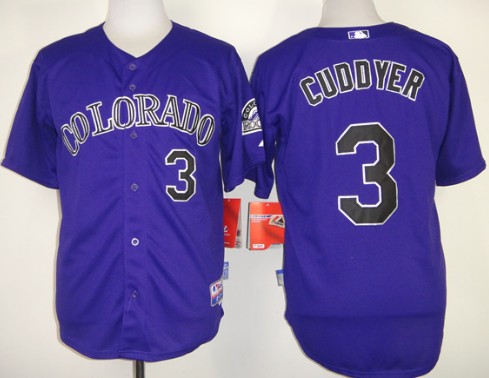 Colorado Rockies #3 Michael Cuddyer Purple Jersey