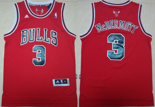 Chicago Bulls #3 Doug McDermott Revolution 30 Swingman Red Jersey