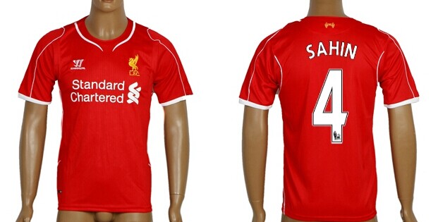 2014/15 Liverpool FC #4 Sahin Home Soccer AAA+ T-Shirt