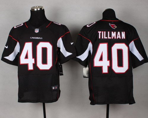 Nike Arizona Cardinals #40 Pat Tillman Black Elite Jersey