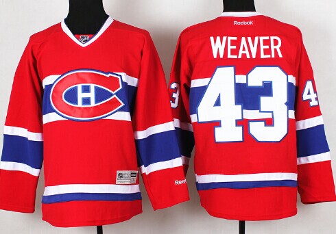 Montreal Canadiens #43 Mike Weaver Red CH Jersey