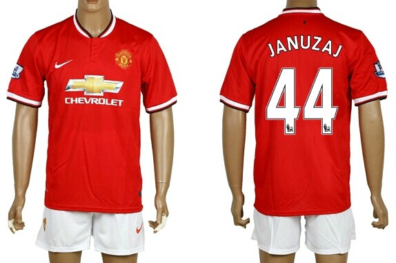 2014/15 Manchester United #44 Januzaj Home Soccer Shirt Kit