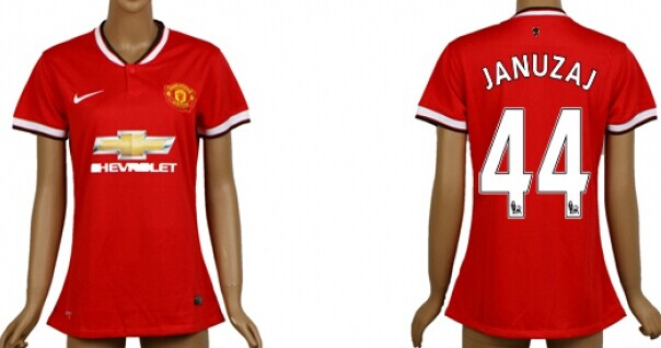 2014/15 Manchester United #44 Januzaj Home Soccer AAA+ T-Shirt_Womens