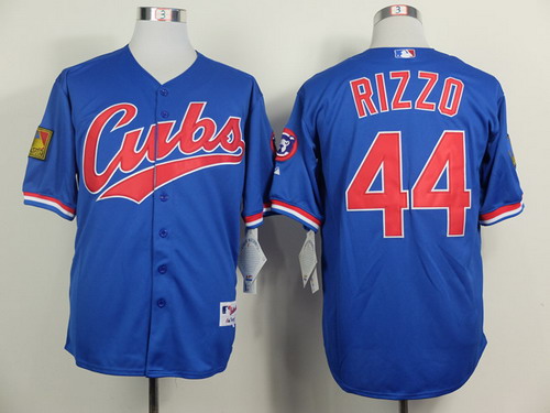 Chicago Cubs #44 Anthony Rizzo 1994 Blue Jersey