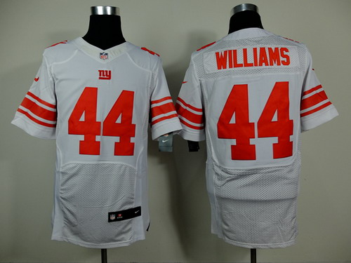 Nike New York Giants #44 Andre Williams White Elite Jersey