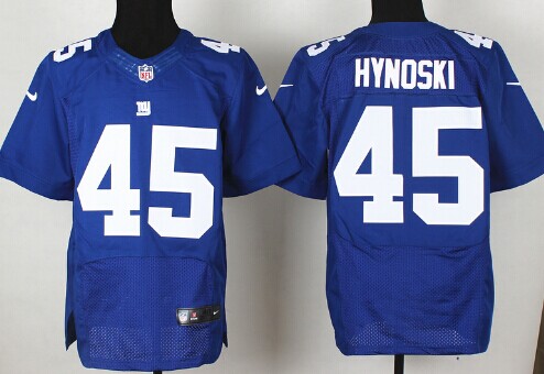 Nike New York Giants #45 Henry Hynoski Blue Elite Jersey