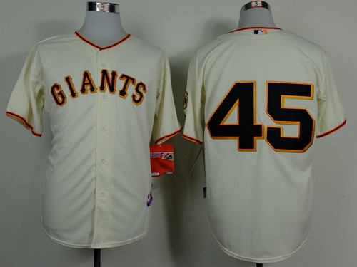San Francisco Giants #45 Travis Ishikawa Cream Jersey