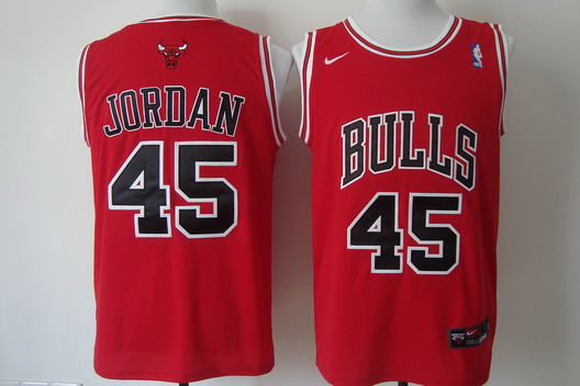 Chicago Bulls #45 Michael Jordan Revolution 30 Swingman Red Jersey