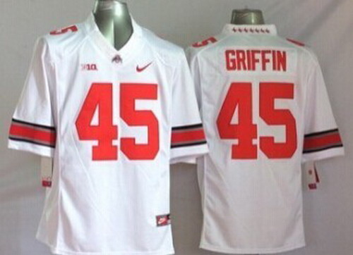 Ohio State Buckeyes #45 Archie Griffin 2014 White Limited Jersey