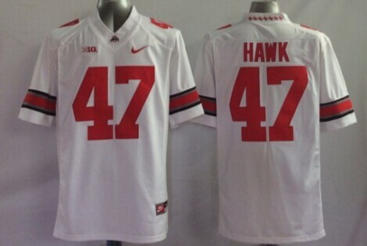Ohio State Buckeyes #47 A. J. Hawk 2014 White Limited Jersey
