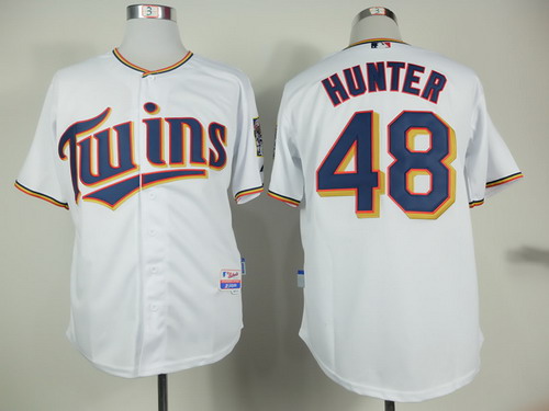 Minnesota Twins #48 Torii Hunter 2015 White Jersey