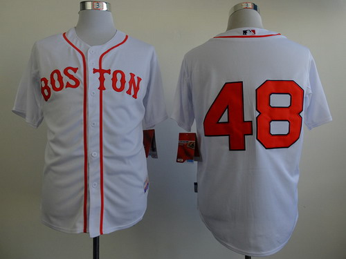 Boston Red Sox #48 Pablo Sandoval 2014 White Jersey