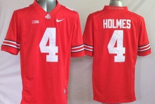 Ohio State Buckeyes #4 Santonio Holmes 2014 Red Limited Jersey