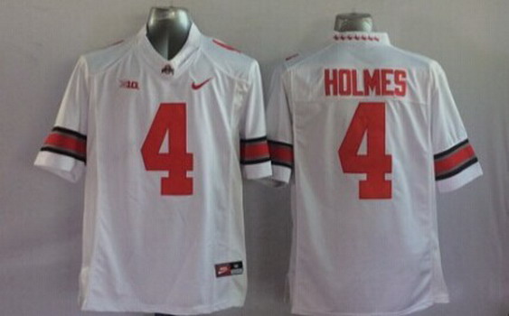 Ohio State Buckeyes #4 Santonio Holmes 2014 White Limited Jersey