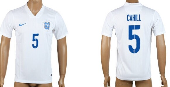 2014 World Cup England #5 Cahill Home Soccer AAA+ T-Shirt
