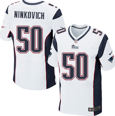 Nike New England Patriots #50 Rob Ninkovich White Elite Jersey
