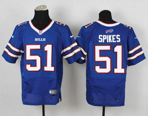 Nike Buffalo Bills #51 Brandon Spikes 2013 Light Blue Elite Jersey