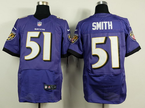 Nike Baltimore Ravens #51 Daryl Smith 2013 Purple Elite Jersey
