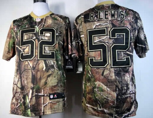 Nike Baltimore Ravens #52 Ray Lewis Realtree Camo Elite Jersey