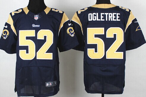 Nike St. Louis Rams #52 Alec Ogletree Navy Blue Elite Jersey