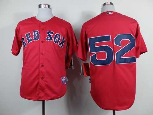 Boston Red Sox #52 Yoenis Cespedes Red Jersey