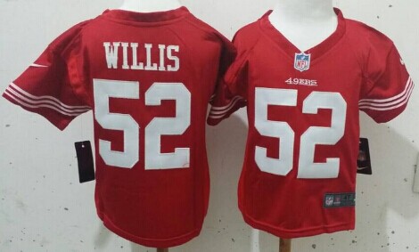 Nike San Francisco 49ers #52 Patrick Willis Red Toddlers Jersey