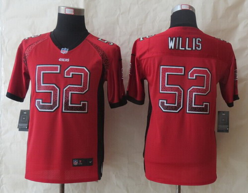 Nike San Francisco 49ers #52 Patrick Willis 2013 Drift Fashion Red Kids Jersey