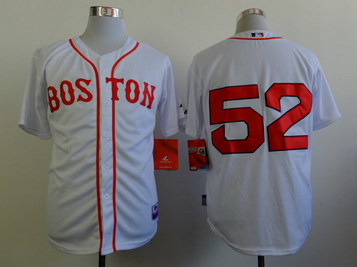 Boston Red Sox #52 Yoenis Cespedes 2014 White Jersey