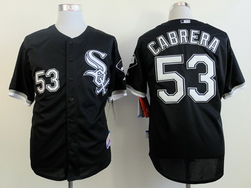 Chicago White Sox #53 Melky Cabrera Black Jersey