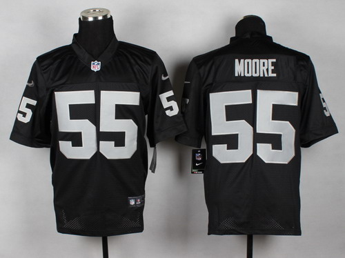 Nike Oakland Raiders #55 Sio Moore Black Elite Jersey