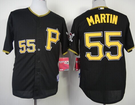 Pittsburgh Pirates #55 Russell Martin Black Jersey